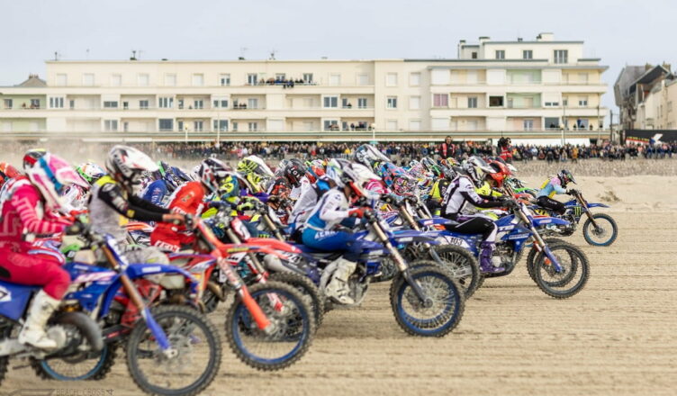 pilotes de sable au départ du beach cross de berck